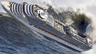 TOP 10 SHIPS in STORM! Incredible Monster Waves! A Video You Must See!