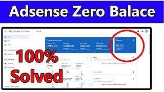 Adsense Balance Zero | Google Adsense Showing $0 For Youtube Earnings | how to check adsense balance