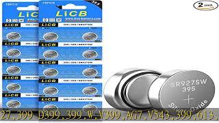 LiCB 20 Pack SR927SW 395 399 AG7 Battery 1.5V Watch Batteries