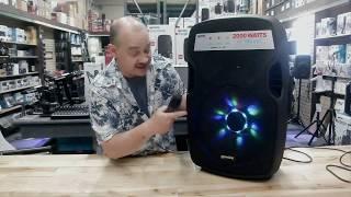 Expert island review Gemini AS15BLULTPK 15" Powered Speaker Pack with LED Lights