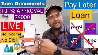 Best Pay Later App ₹4000 Loan ZERO INTEREST | Buy Now Pay Later - Zero Interest New App Today 2024