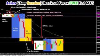 Asian Session or Any Forex Trading Session Breakout FREE BOT/EA in MQL5 [PART 698] #forexalgotrader