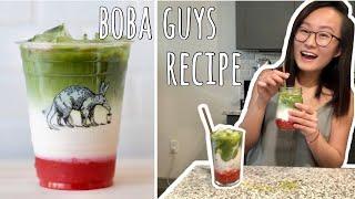 boba guys strawberry matcha latte recipe | Shelly Rui