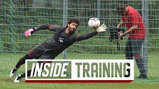 Inside Training: Brilliant goalkeepers session and fast-paced finishing