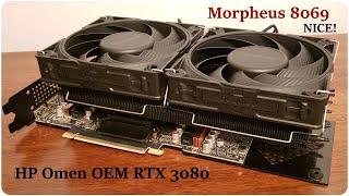 Raijintek Morpheus 8069 and HP Omen OEM RTX 3080 Install and Performance