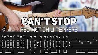 Red Hot Chili Peppers - Can't Stop (Guitar lesson with TAB)