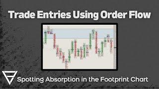 Trade Entries Using Order Flow - Spotting Absorption In The Footprint Chart