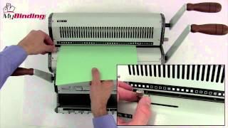 Akiles DuoMac 531 5 1 Coil and 3 1 Wire Binding Machine Demo