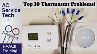 Top 10 Thermostat Related Problems! Heat and AC!