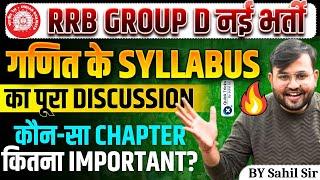 Railway GROUP D Syllabus 2024-25| Group D Maths Chapter Wise Weightage | GROUP D Maths by Sahil Sir