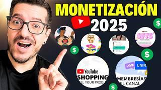  TODOS los REQUISITOS para MONETIZAR en YOUTUBE 2025 y sus BENEFICIOS