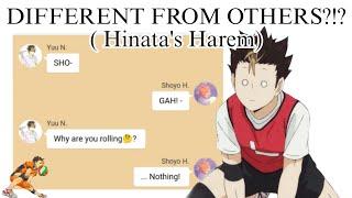 Haikyuu texts: DIFFERENT FROM OTHERS?!? ( Hinata's Harem) // Part 3