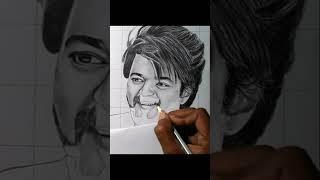 LEO Vijay Drawing Easy / Thalapathy 67 Vijay / Arun Art World #shorts #thalapathyvijay #leo