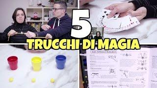 5 TRUCCHI DI MAGIA FACILI PER STUPIRE con carte, anelli, bicchieri e dadi