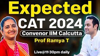 Expected CAT 2024 | IIM Calcutta Convenor Prof Ramya