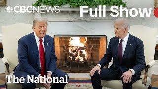 CBC News: The National | Trump and Biden meet at White House