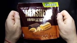 HERSHEY'S nuggets EXTRA CREAMY MILK CHOCOLATE WITH TOFFEE & ALMONDS