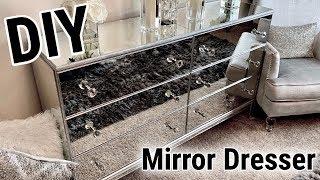 DIY Mirrored Furniture Makeover! | IKEA HACK! | Incredible Before & After