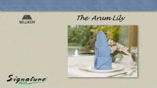 Napkin Folding Tutorial - How to fold an Arum Lily napkin