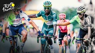 Biniam Girmay crashes in final kilometer of Tour de France Stage 16 | Cycling on NBC Sports