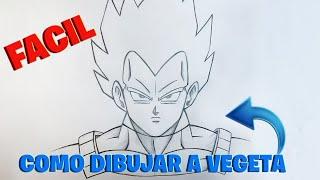 Cómo DIBUJAR a VEGETA Fácil PASO A PASO | Vegeta a Lápiz 