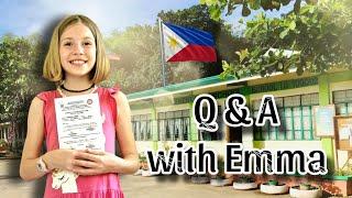 She spent 1 year in public school in the Philippines and Answer your questions now ️