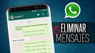 Cómo ELIMINAR mensajes en WHATSAPP y que NO los vean