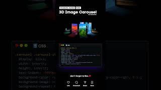 3D Image Carousel #codewith_muhilan #css #coding #gsap