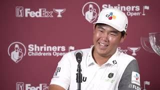 Tom Kim Sunday WINNER Press Conference 2022 Shriners Children's Open · Round 4