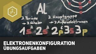 Übungsaufgaben zur Elektronenkonfiguration