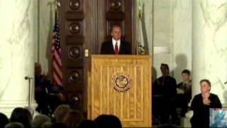 WVGOV: Acting Gov. Tomblin Takes Oath of Office