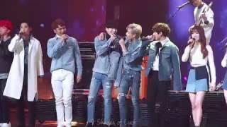 161229 KBS 가요대축제 나는 나비 (GOT7 뱀뱀 유겸 focus)