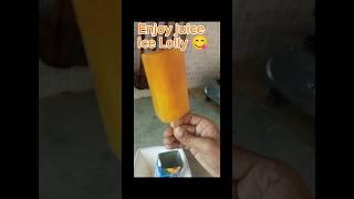 Orange juice popsicle | Juice Ice Lolly  #youtubeshorts #viral  #icecream #popsicle #food