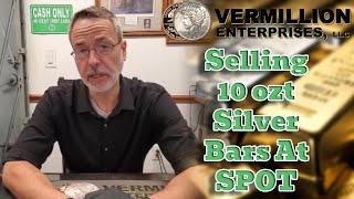 Florida Coin Dealer & Gold Dealer Selling 10 ozt Silver Bars at SPOT! | #Trending