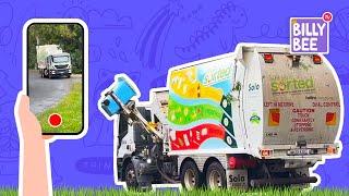 Billy Explores Wheelie Bin Contents & Our Recycling Garbage Truck Day