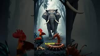 Elephant, Chicken and Centipede...#aianimalblends #animals #viralvideo #shorts