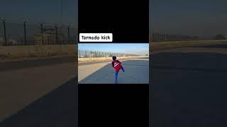 Tornado kick #taekwondokick #taekwondokids #martialarts #combatsportstraining