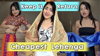 Trying Cheapest Lehenga from Meesho | Is it Worth it ?