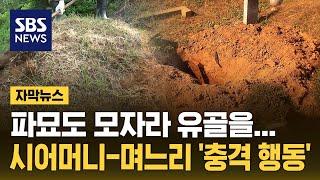 시댁에 무슨 사연이 있길래…파묘 후 유골 빻은 고부 (자막뉴스) / SBS