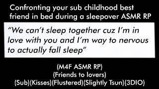Confronting your sub childhood best friend in bed (M4F ASMR RP)(Friends to lovers)(Kisses)(Sub)