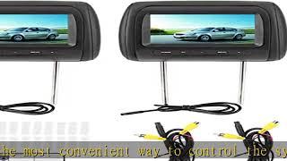 Headrest Monitor for Car-Headrest DVD Player - Car Player Headrest Display-2pcs 7 in Wireless Contr