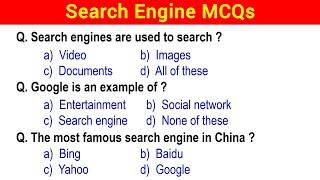 What is Search Engine | 50 Important MCQs | For all Exams and Interview