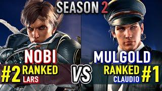 T8  NOBI (#2 Ranked Lars) vs MULGOLD (#1 Ranked Claudio)  Tekken 8 High Level Gameplay