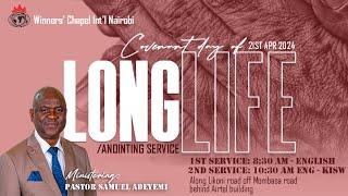 2ND SERVICE: COVENANT DAY OF LONG LIFE SERVICE | 21, APRIL 2024 |