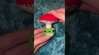 Crochet a mushroom frog pop it fidget with me! Link in bio! #crochet #amigurumi #crochetfidget