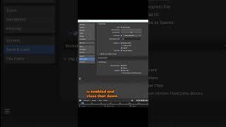 Recovering lost work - Auto save - #blender4 #tutorial #blender #blender3d #gamedev #blendertips