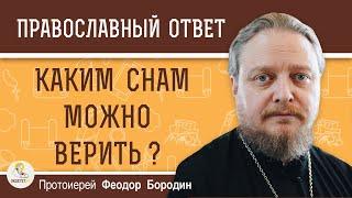 КАКИМ СНАМ МОЖНО ВЕРИТЬ ?  Протоиерей Феодор Бородин