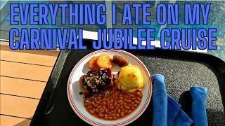 Everything we ate on Our Carnival Jubilee Cruise!