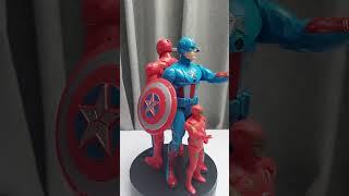 Avengers toys action figures superheroes ironman mk50 captain america #shorts #avengers #superheroes