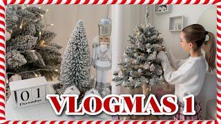 VLOGMAS 1  moje ozdoby świąteczne, dekorowanie pokoju, kalendarze